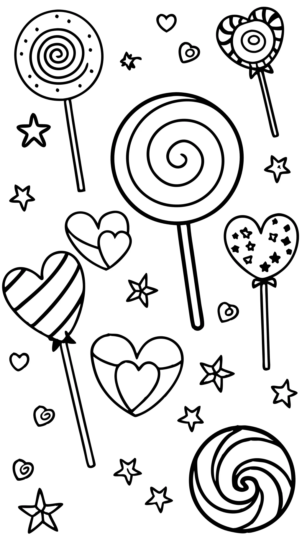 coloring pages of lollipops